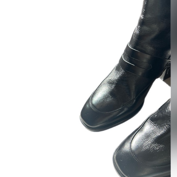 No. 6 Store Arne Zip-Up Leather Ankle Boot in Black size 40 made in Italy - Picture 5 of 10